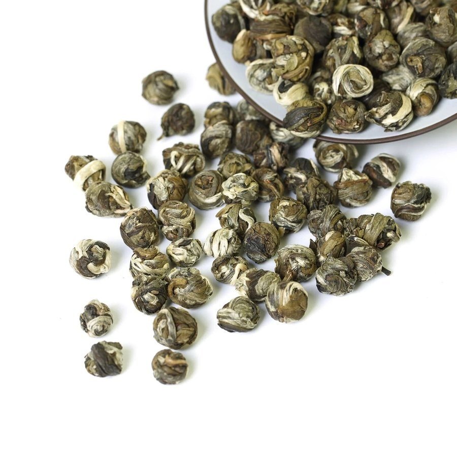 茉莉珍珠绿茶手工揉制 250克袋装 手工揉制